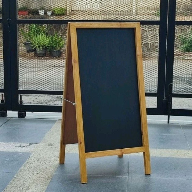 

Papan Tulis Kapur Blackboard Standing 2 Muka Double Face Ukuran 40x80