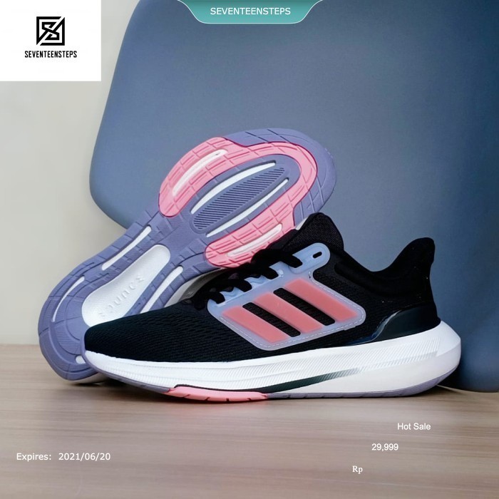 Sepatu Running Adidas Ultra Bounce Original Black Pink Terlaris