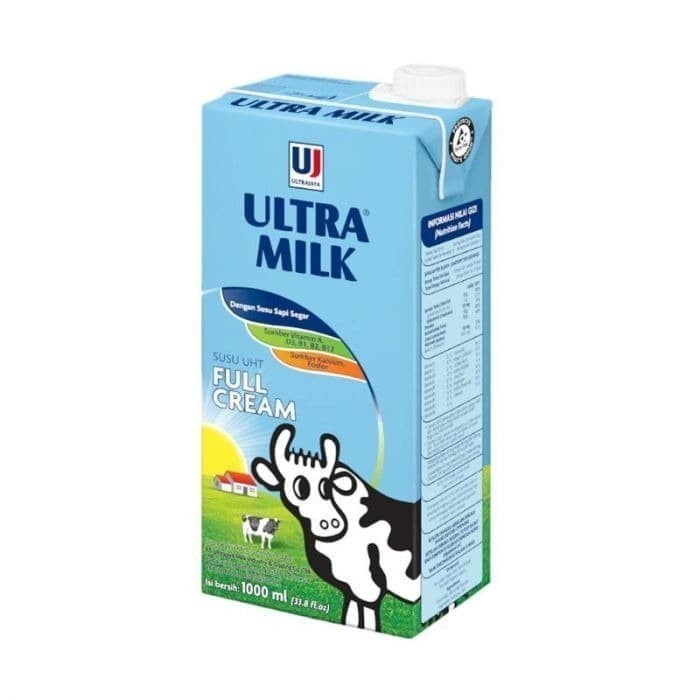 

Ultra Milk Susu UHT Full Cream 1000ml Plain 1 Liter