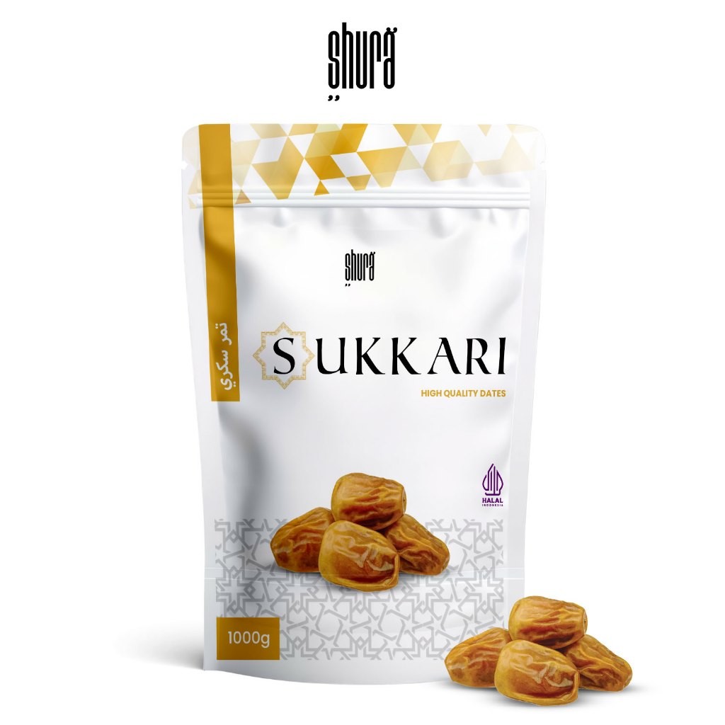 

Shura Kurma Sukkari Kurma Sukari 1Kg Kemasan Pouch Premium Original High Quality