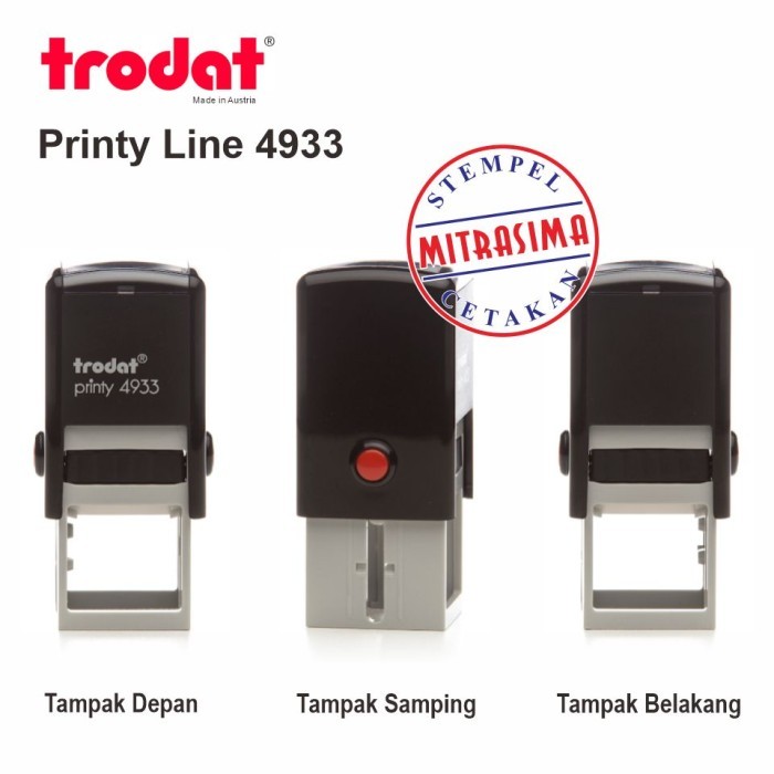 

Stempel Trodat 4933 Model Bujursangkar - Bodinya saja