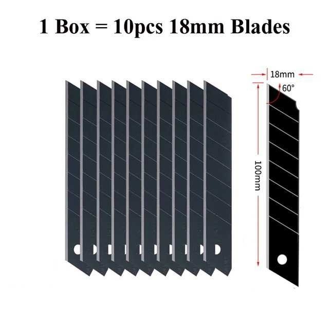 

Deli Mata Pisau Cutter Knife Blade Alloy Steel SK4 18mm 10 PCS - DL-DP183 [ REBORN ]