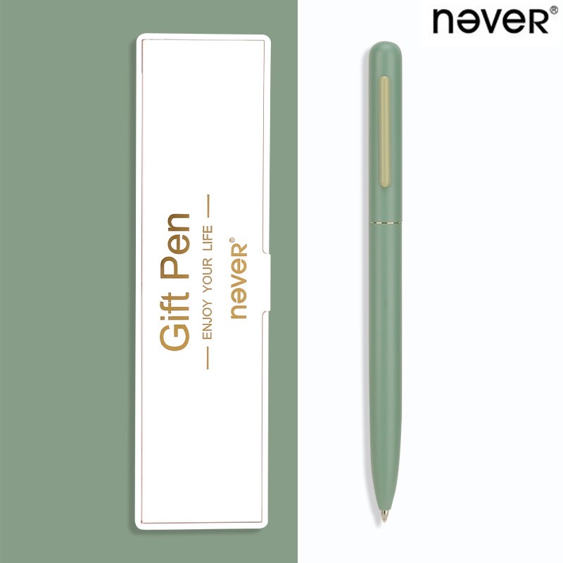 

Never Kawaill Metal Color Pen Rotary Sign Gel Pen Set caneta 0.5MM Ink Macaron Stationery Writing Fluently for Office Student