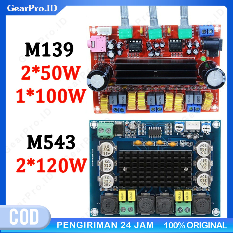 M 543 KIT AMPLI CLASS D TPA3116D2 2 X 120 WATT XH M543/TPA3116D2 120w + 120w XH-M543 HCW-M311 HW-408