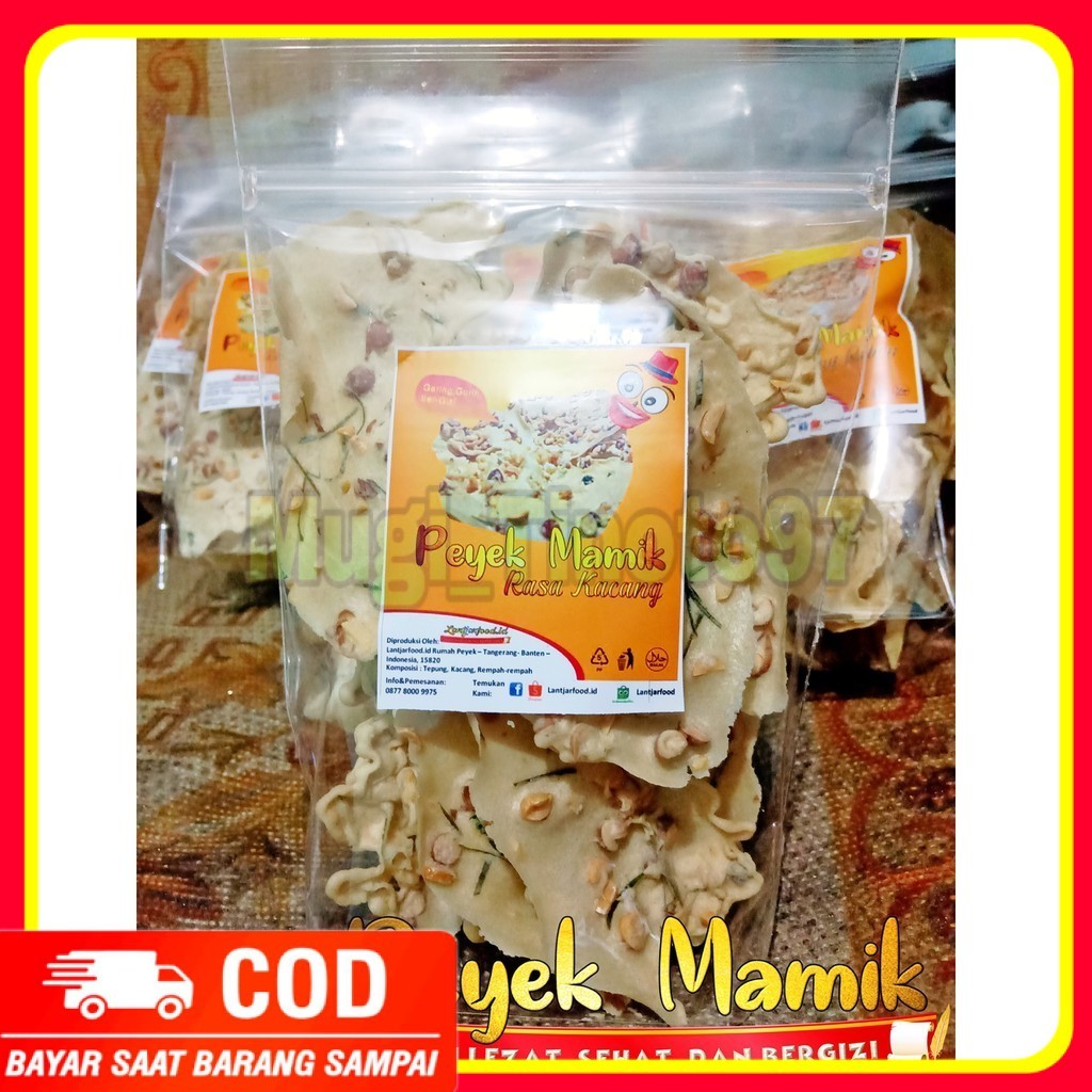 

Peyek Aneka Rasa - Peyek Kacang , Teri Nasi , Udang Rebon - Kemasan mulai 100gram