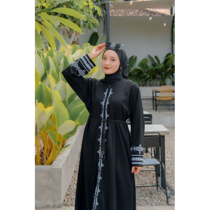Abaya Emma Gamis Jubah Hitam Arab Turki Turky Maroko Mesir Saudi Madinah Dubai India Murah Umroh Haj