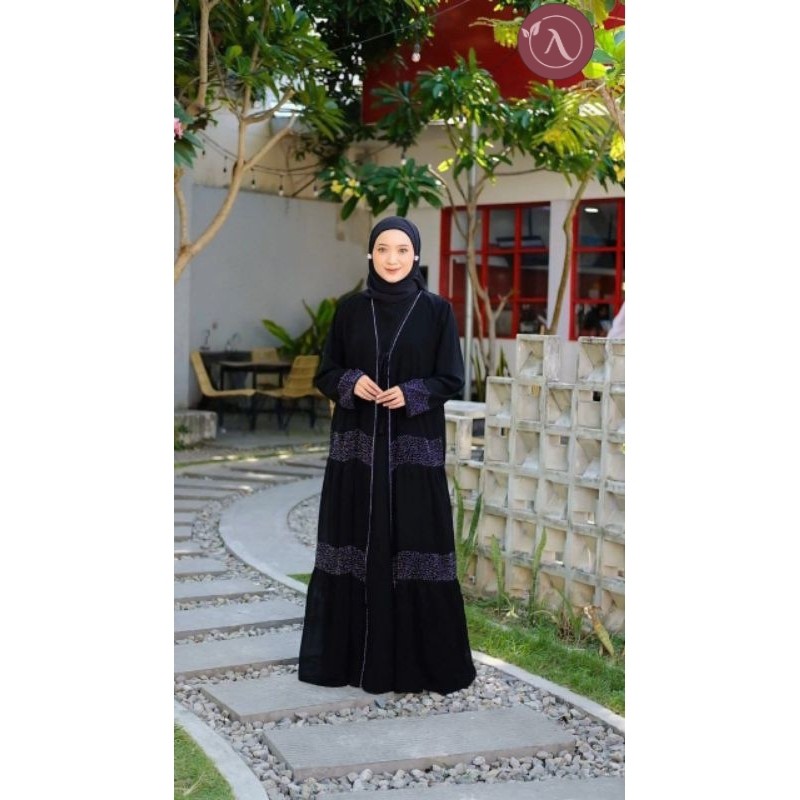 Abaya Fahira Gamis Jubah Hitam Arab Turki Turky Maroko Mesir Saudi Madinah Dubai India Murah Umroh H