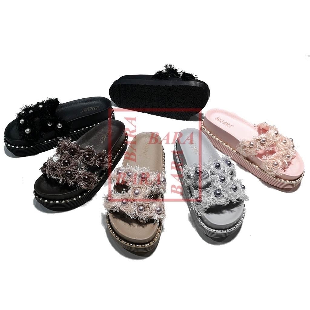 DT Bara~Bara Sandal Bulu Mutiara BBJ28KHMB (AX2)