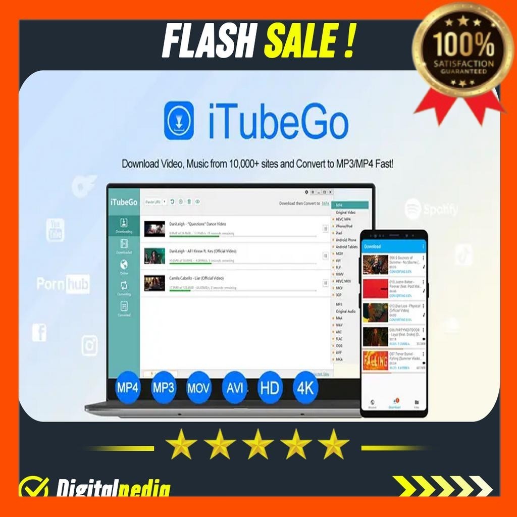 iTubeGo Youtube Downloader iTube Go Lifetime Full Version Bergaransi Premium PRO