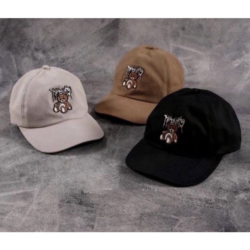 Topi boneka beruang-Topi bordir boneka