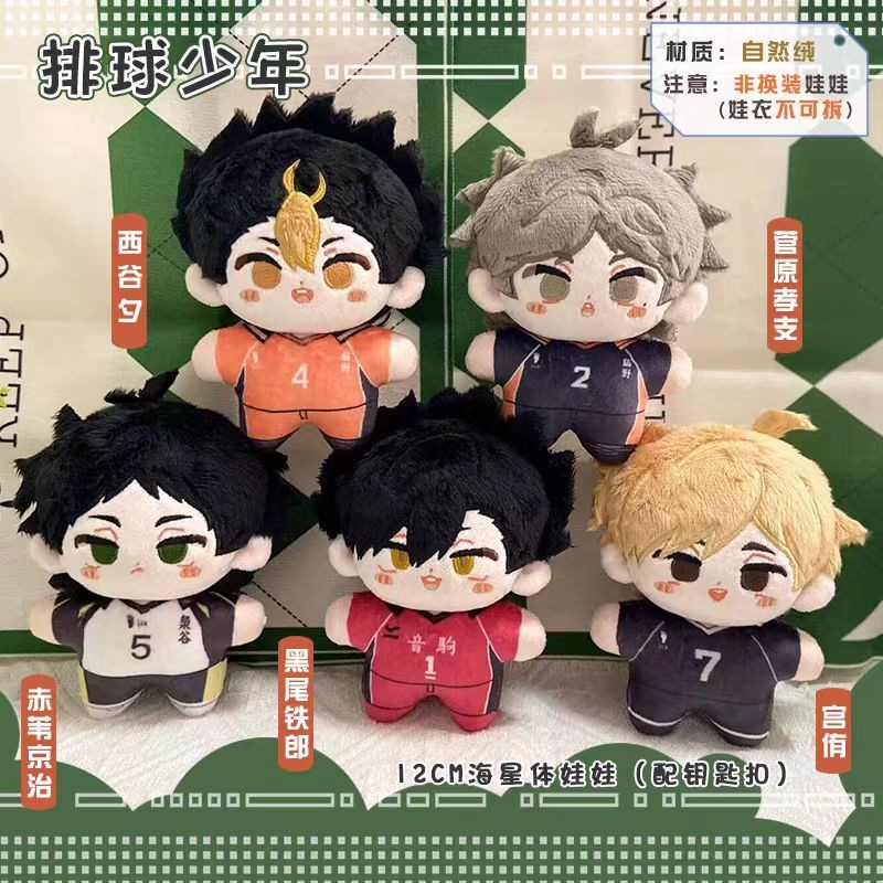 Haikyuu Volleyball Plush Kuroo Tetsurou Yu Nishinoya Sugawara Koushi Akaashi Keiji Anime Cosplay Stu