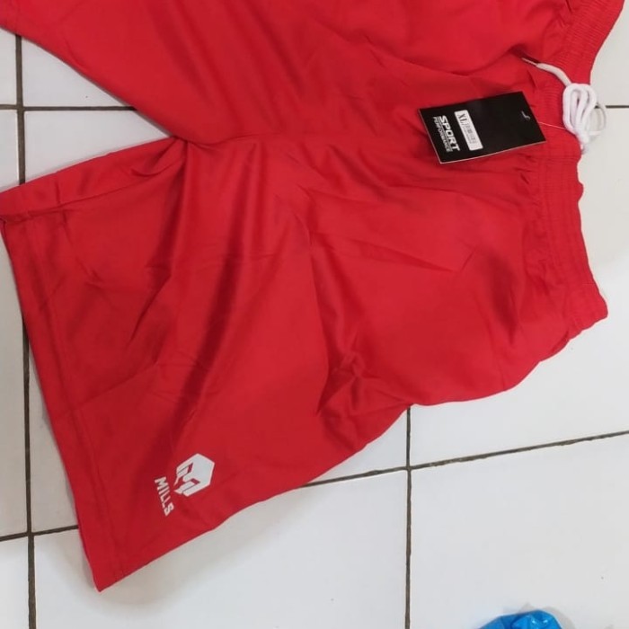 Celana timnas 2023 mills home - Merah, L