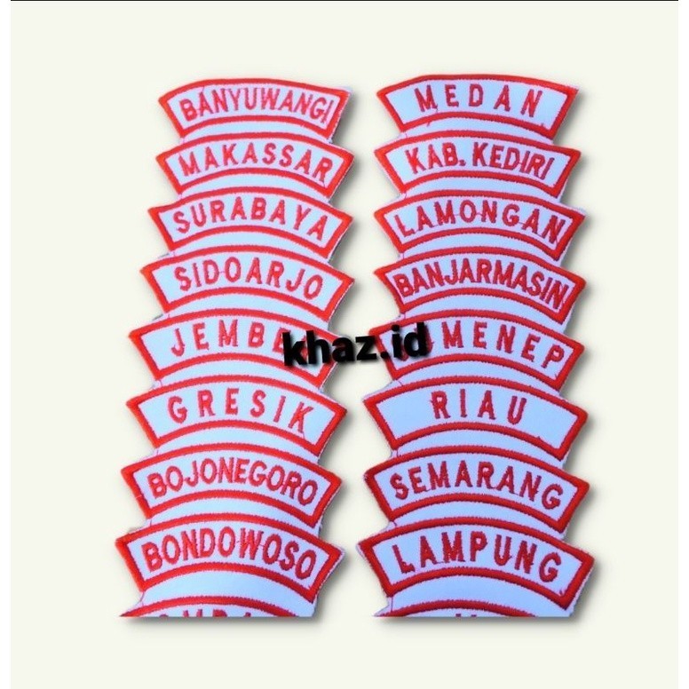 Bordir BET BORDIR LOKASI PRAMUKA BANYUWANGI, MEDAN ,MAKASSAR,SURABAYA,LAMONGAN,SIDOARJO,BANJARMASIN,