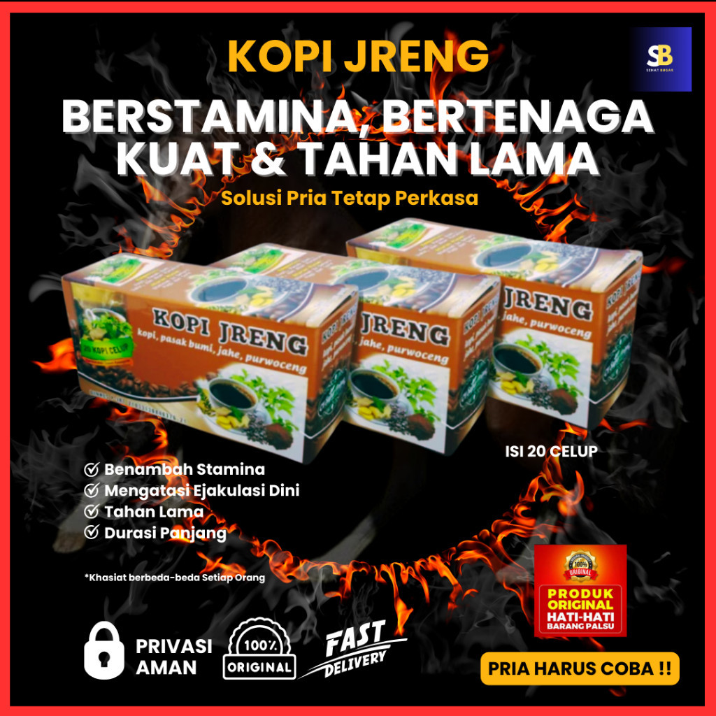 

Kopi Jreng - Kopi Penambah Stamina - Kopi Penambah Gairah Selama Bertempur isi 20s