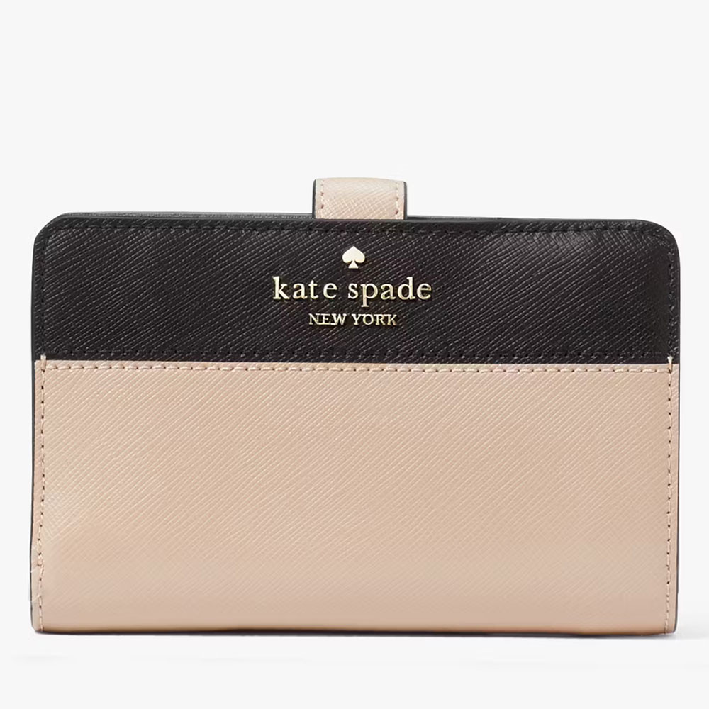 Kate Spade Madison Medium Compact Bifold Wallet Toasted Hazelnut