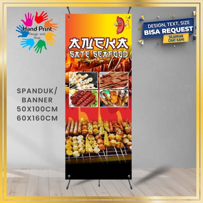 SPANDUK / BANNER Sosis Dan Aneka Seafood Bakar Bisa Request Desain
