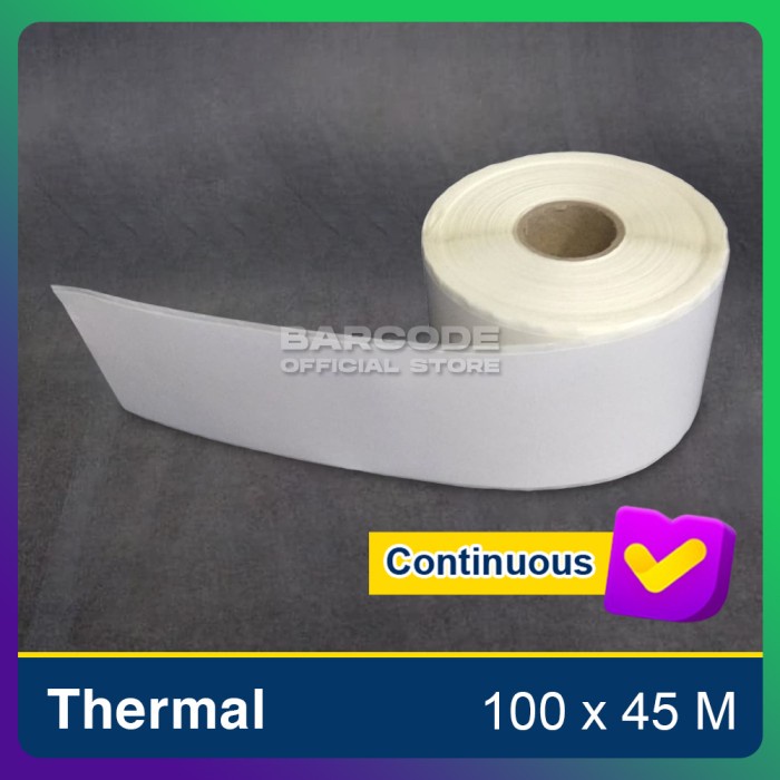 

[New] LABEL STICKER 100x46M METER BARCODE PRINTER THERMAL 100MM CONTINUES
