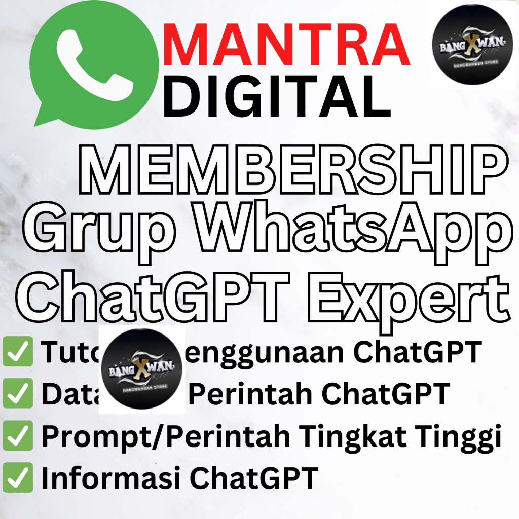 Membership Grup ChatGPT Expert Mantra.Digital
