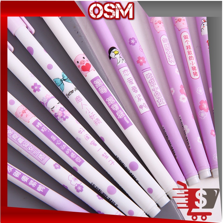 

OSM - S5717 Pulpen Gel Motif Cartoon Ungu Space Girl / Pulpen Korea Pelajar & Kantor / Pulpen Aesthetic / Pena Gel Lucu Import