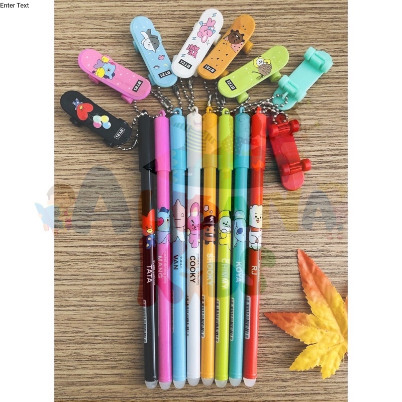 

(Ecer) Pulpen Skate Board Pulpen BTS21 Peralatan Sekolah dan kantor