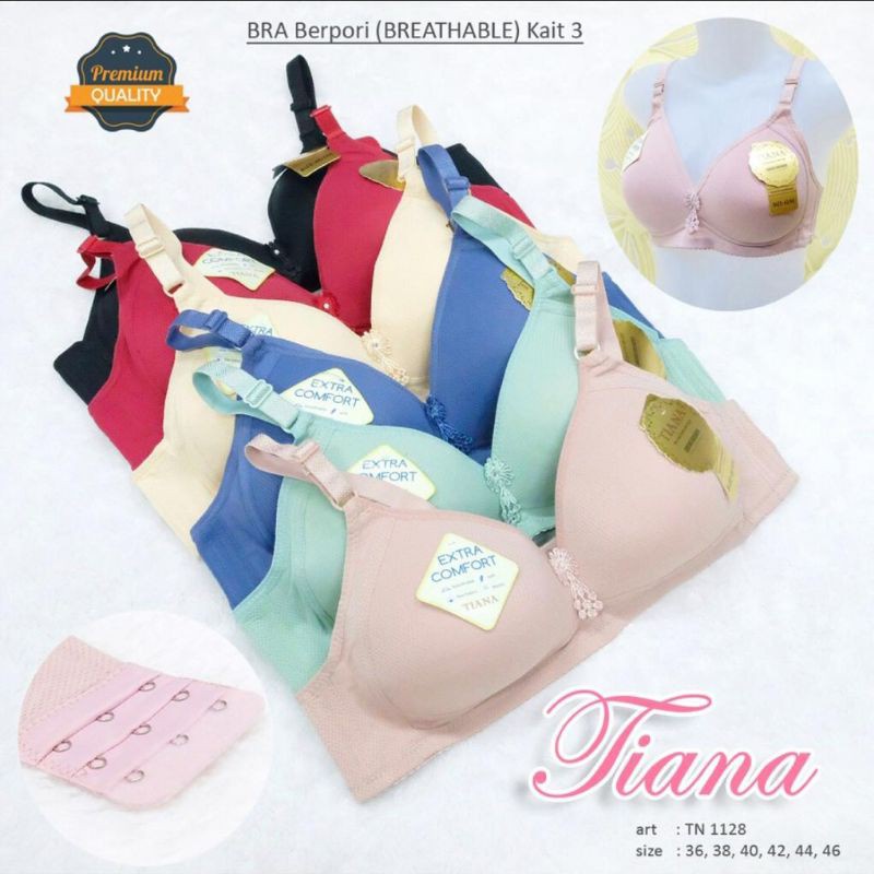 Dna | TIANA | BRA Cup Besar Kait 3 / BH Jumbo / Breathable Bra / art TN 1128