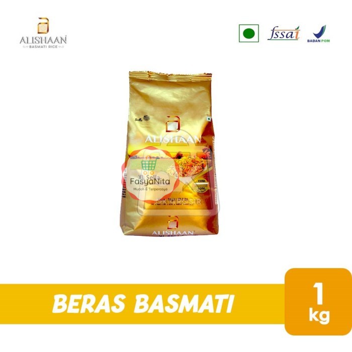 

Beras Basmati Alishaan / Basmati Rice (Kemasan asli 1kg) - FasyAnita Mart Denpasar