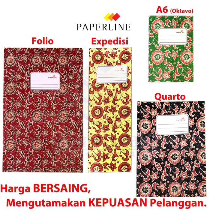 

Buku Hard Cover Paperline Folio isi 200 lembar / Buku F4 PPL Akutansi