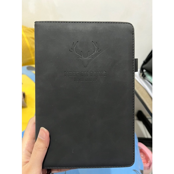 

Buku Catatan Notebook A5 Aesthetic 180 Lembar Tebal Cover Kulit PU - A5-Polos Blue