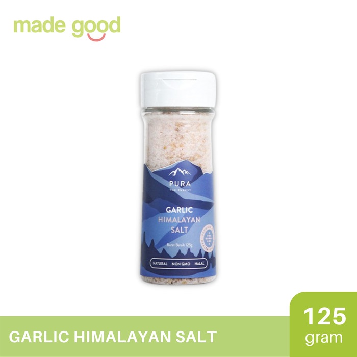 

New Produk Termurah Pura Himalayan Salt 125gr - Black Pepper Garlic Himalayan Salt - Garlic