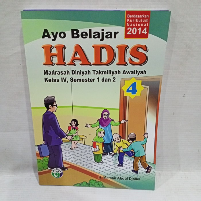 buku ayo belajar hadis kelas 4 mdta