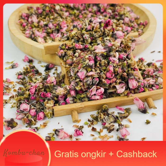 

Dried Peach Blossom Tea / Teh Bunga Persik | Kombu-chan Tisane Series