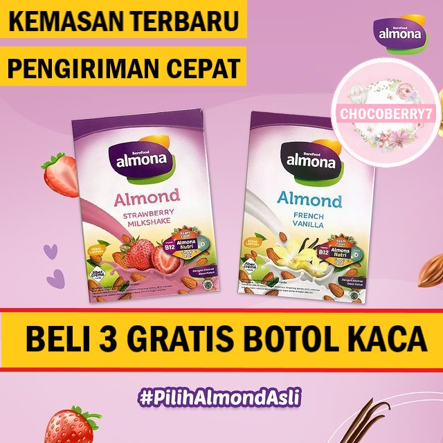 ALMONA Almond Milk Powder ASI BOOSTER with Daun Katuk - Dairy Free Barefood Almona - Keranjang Stock