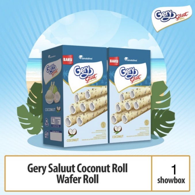 

Gery Saluut Roll Coconut 1 box isi 24 pcs