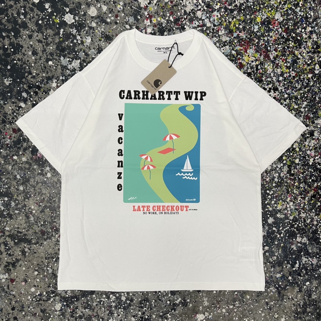 CARHARTT WIP Carhart Craftwear Trendy Beach Sail Couple Casual Short Sleeve T-shirt