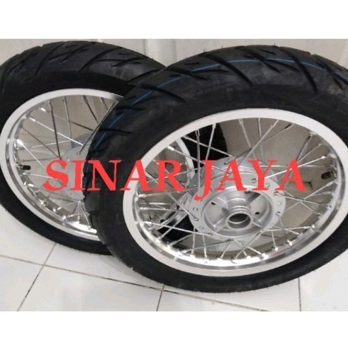 velg ring 14 or 17 honda c70 c700 c50 grand astrea legenda dll ban - Hitam, 140 140 17