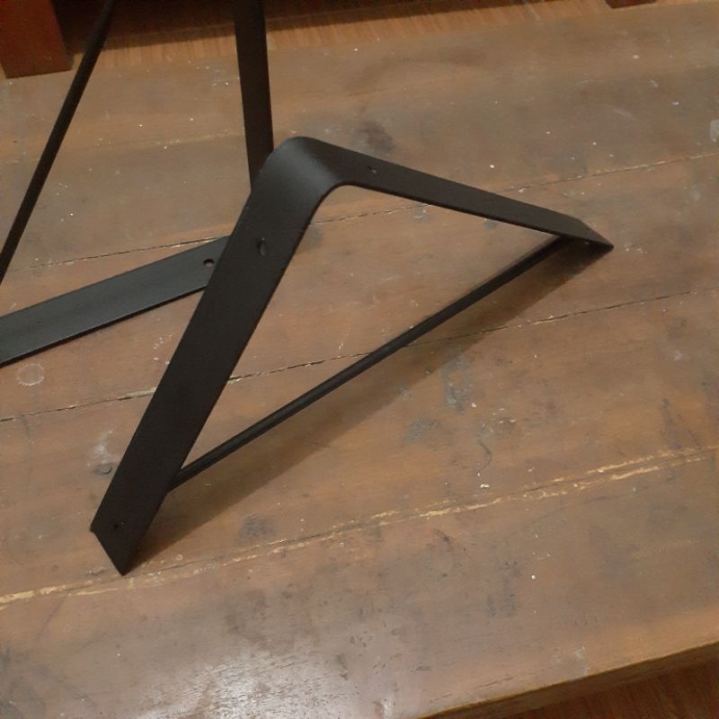 Dekorasi estetik Siku besi besar tatakan kayu  20cm x 25 cm Bergaransi