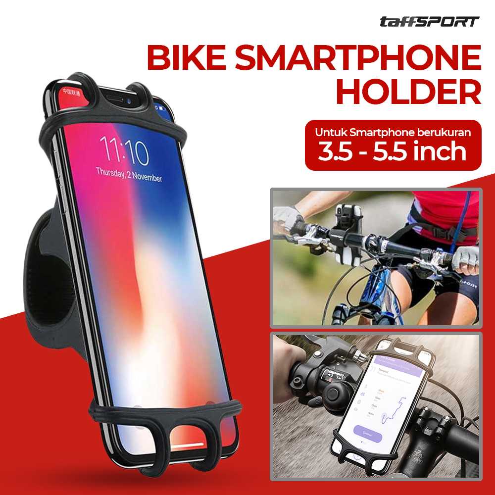 Holder HP sepeda Bike Smartphone Holder Sepeda Universal Bicycle tempat hp di sepeda
