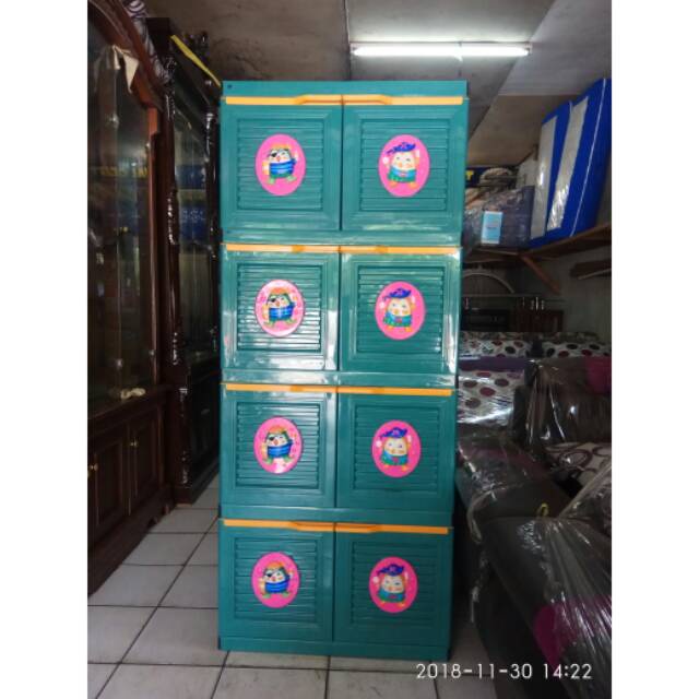 Lemari Plastik Club Besar 4 Susun (Paling  Termurah)