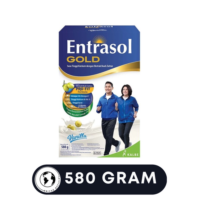 

Susu Entrasol Platinum Rasa Vanilla 580 Gr Gram