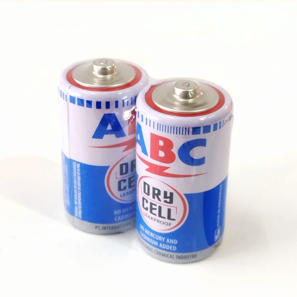 Battery C LR14 1,5V ABC Biru 1.5v isi 2