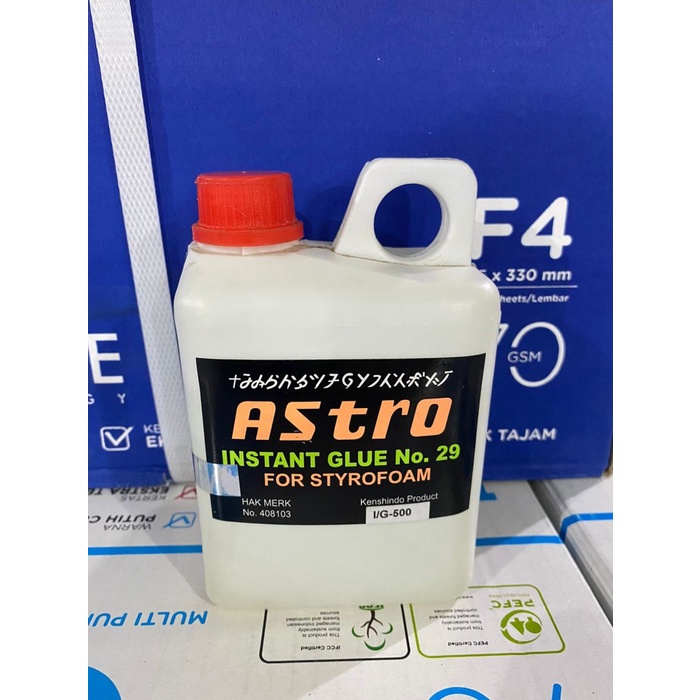 

Lem Astro Gabus Styrofoam Kertas Serbaguna / Instant Glue 500ml 1/2Kg