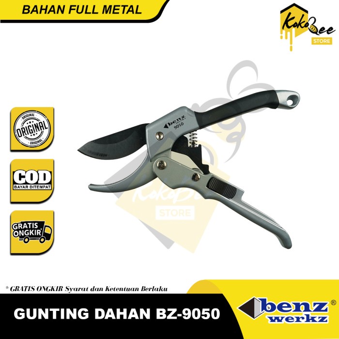 Gunting dahan ranting bunga tanaman rumput - Pruning shears BZ-9050 - gunting dahan tanaman benz wer