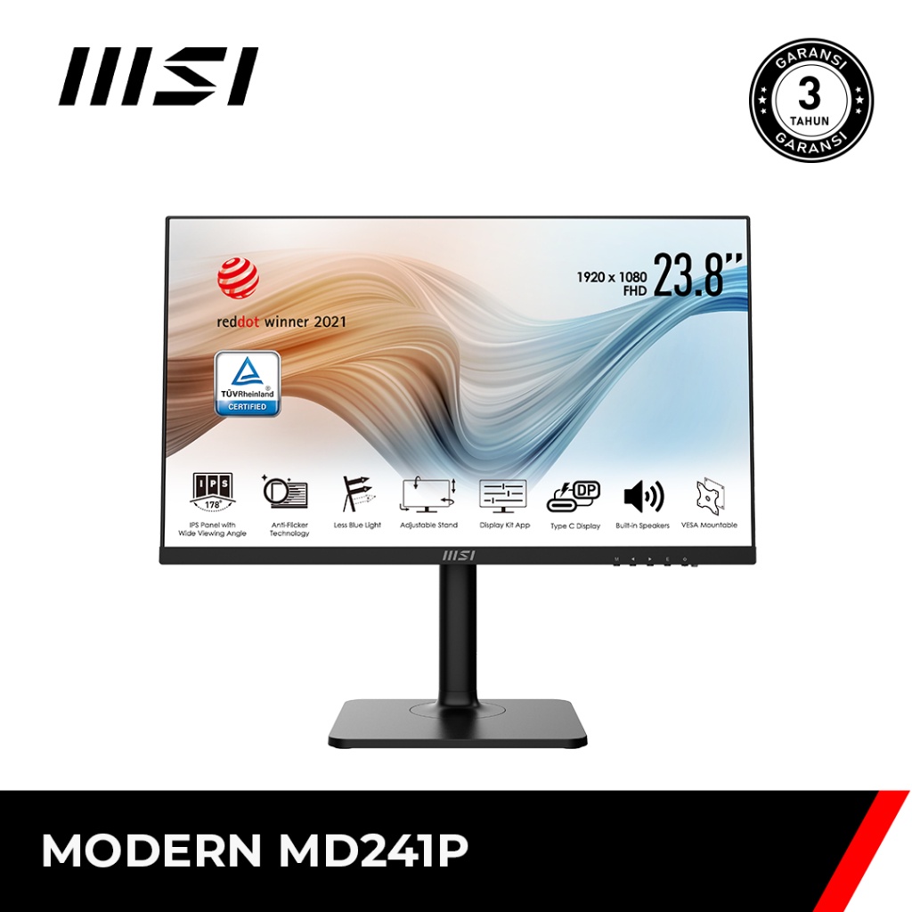 MSI Monitor LED Modern MD241P 24"Inc