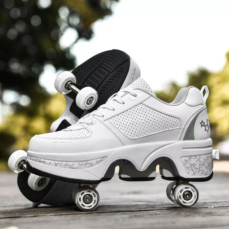 SALE Sepatu Roda 4 roda Kick Roller Fashion Shoes Skates dewasa anak