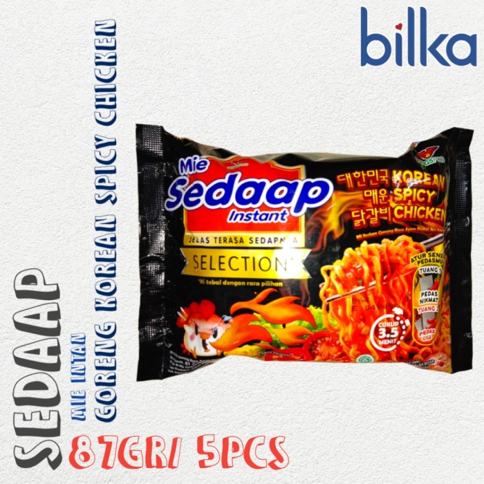 

SEDAAP Mie Instan Korean Spicy Chicken 87gr/ 5Pcs