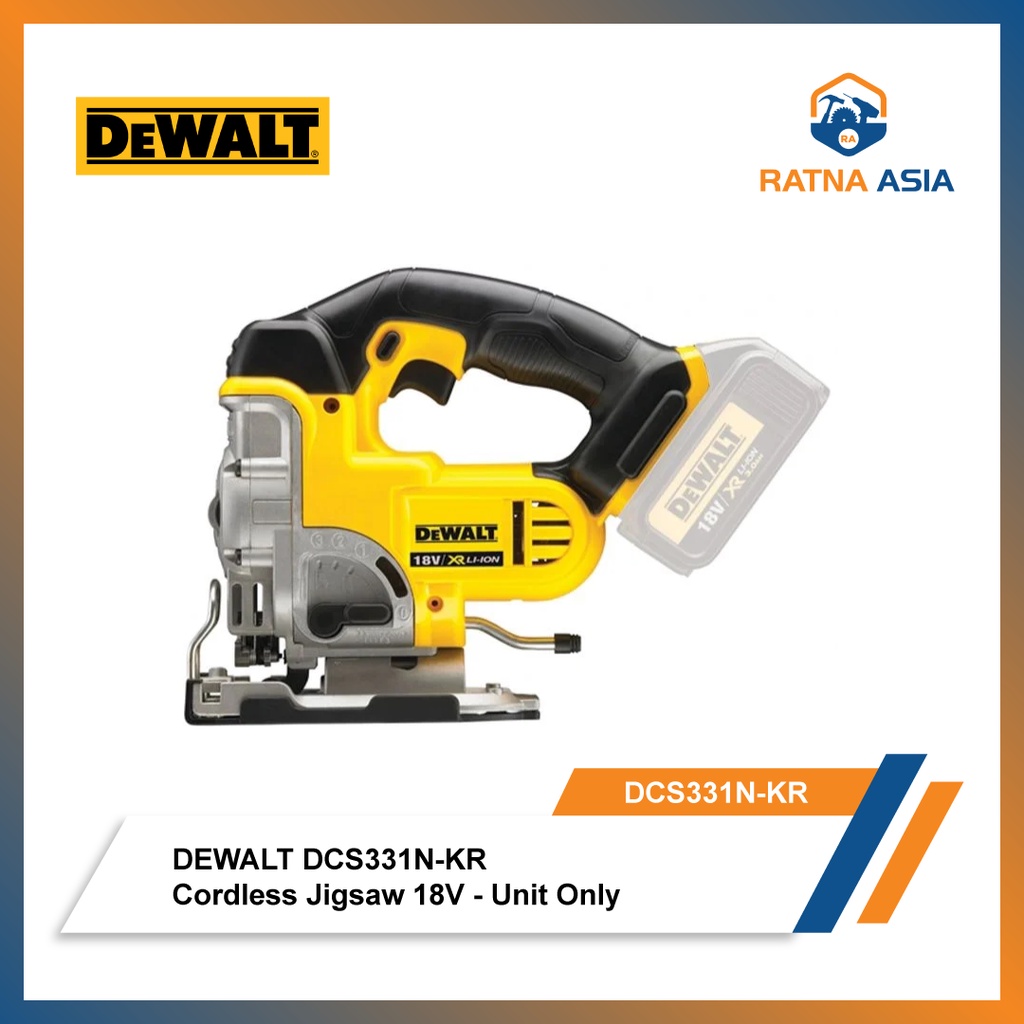 Dewalt DCS331N Cordless Jigsaw / Pemotong Kayu Baterai 18V DCS 331N ( Unit Only )