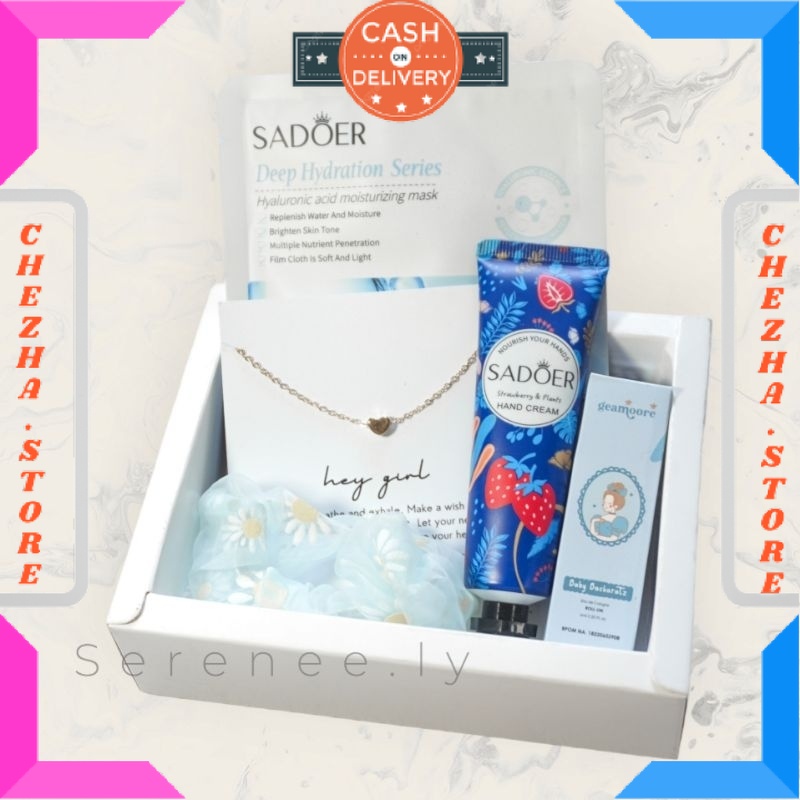 

BINGKISAN KADO ULTAH PASANGAN PACAR ISTRI MANTAN ISIAN MINI DAN BESAR / hampers cewek sweet 17 elegan/ kado anak sekolah/ hadiah ultah bestie/ hampers kuliah wisuda termurah/ kado adek perempuan / kado sempro murah / BONUS GIFT CRAD UCAPAN