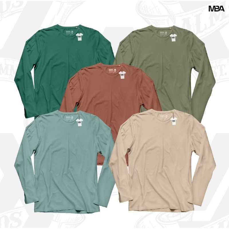 KAOS POLOS LONG SLEEVE LENGAN PANJANG MBA VOL.2