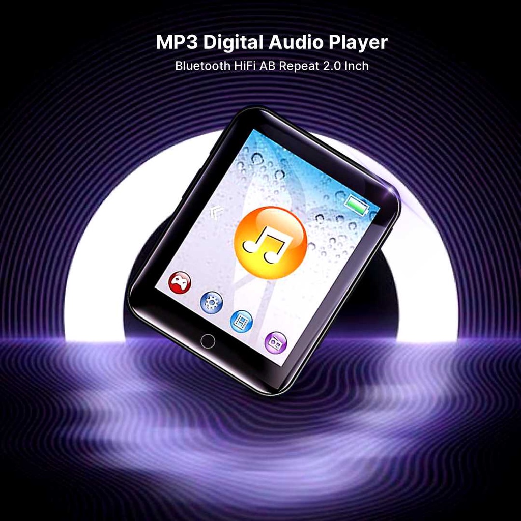 [H5] Worallymy MP3 Digital Audio Player Bluetooth HiFi AB Repeat 2.0 Inch - S309