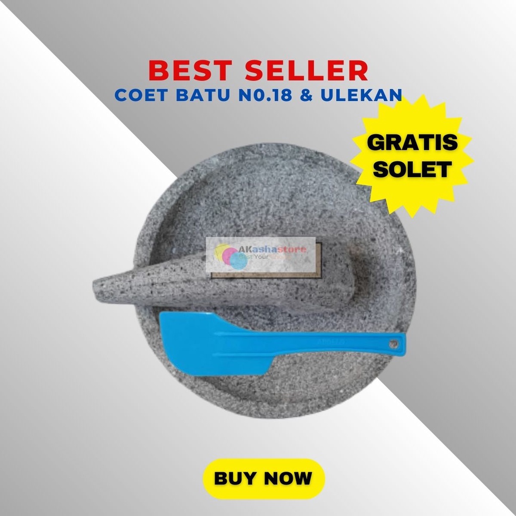 Coet Batu Asli  Kecil 18cm Gratis Solet Plastik